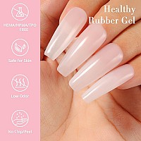 Nicedeco Rubber Base Gel For Nails Milky Pink Rubber Gel U V Color Base Gel Nail Polish 15Ml 014