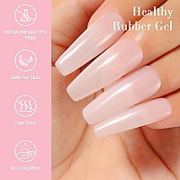 Nicedeco Rubber Base Gel For Nails Rose Nude Rubber Gel Rubber Gel U V Color Base Gel Nail Polish 15Ml 001