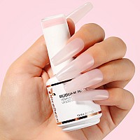 Nicedeco Rubber Base Gel For Nails Rose Nude Rubber Gel Rubber Gel U V Color Base Gel Nail Polish 15Ml 001