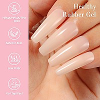 Nicedeco Rubber Base Gel For Nails Nude Rubber Gel U V Color Base Gel Nail Polish 15Ml 011