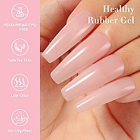 Nicedeco Rubber Base Gel For Nails Nude Rubber Gel U V Color Base Gel Nail Polish 15Ml 006