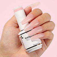 Nicedeco Rubber Base Gel For Nails Nude Rubber Gel U V Color Base Gel Nail Polish 15Ml 006