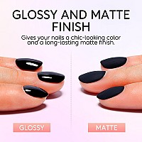 Nicedeco Gel No Wipe Matte Top Coat 15Ml Soak Off Matte Finish Long Lasting Diy Home Nail Salon