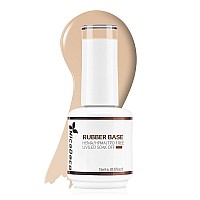 Nicedeco Rubber Base Gel For Nails Neutral Rubber Gel U V Color Base Gel Nail Polish 15Ml 012