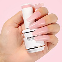 Nicedeco Rubber Base Gel For Nails Nude Pink Rubber Gel U V Color Base Gel Nail Polish 15Ml 022