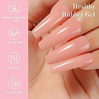 Nicedeco Rubber Base Gel For Nails Pink Rubber Gel U V Color Base Gel Nail Polish 15Ml 021