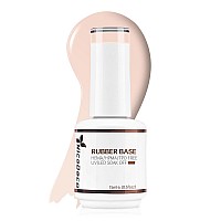 Nicedeco Rubber Base Gel For Nails Coral Rubber Gel U V Color Base Gel Nail Polish 15Ml 020