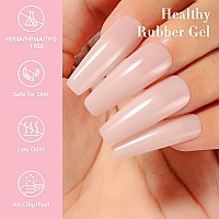 Nicedeco Rubber Base Gel For Nails Nude Rubber Gel U V Color Base Gel Nail Polish 15Ml 002