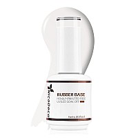 Nicedeco Rubber Base Gel For Nails Milky White Rubber Gel U V Color Base Gel Nail Polish 15Ml 003