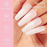 Nicedeco Rubber Base Gel For Nails Milky White Rubber Gel U V Color Base Gel Nail Polish 15Ml 003