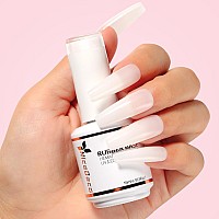 Nicedeco Rubber Base Gel For Nails Milky White Rubber Gel U V Color Base Gel Nail Polish 15Ml 003