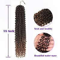 Lady Miranda Passion Twist Hair 18 Inch Jerry Curl Crochet Hair 3X Braid Hair Passion Twist Crochet Hair For Black Women Water W