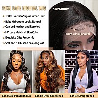 Royal Impression Body Wave Lace Front Wigs Human Hair Pre Plucked 13X4 Hd Lace Frontal Wigs Human Hair 180 Density Transparent