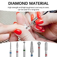 Difenni Cuticle Drill Bit Nail Drill Bits Flame Cuticle Clean Drill Bit For 332Electric Nail File Machine Cuticle Bit Nail Pr