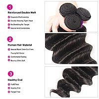 Brazilian Loose Deep Wave Bundles Human Hair 26 28 303 Bundles 100 Unprocessed Virgin Remy Hair 10A Loose Deep Curly Wave Bun