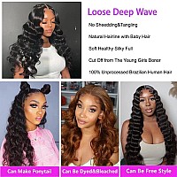 Brazilian Loose Deep Wave Bundles Human Hair 26 28 303 Bundles 100 Unprocessed Virgin Remy Hair 10A Loose Deep Curly Wave Bun