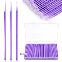 400 Pcs Micro Applicator Brushesjassins Microswabs For Eyelash Extensionsdisposable 2Mm Precision Mascara Swabfor Cleaning An