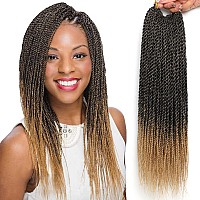 Short Crochet Hair For Black Women 14 Inch Senagalese Twist Crochet Hair 9 Packs Ombre Crochet Hair For Kids 20 Strands A Pack P