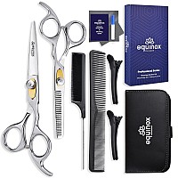 Equinox Professional Hair Scissors Set Premium Essential Kit Includes Hair Cutting Scissors Thinning Shears Straight Razor