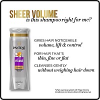 Pantene Pro V Sheer Volume Hair Shampoo Thick Full Body 201 Oz Pack Of 2