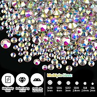 Rhinestones For Nails Pearls Manicure Kit With Nail Rhinestone Glue Gel Flatback Glass Crystal Ab Clear Gems White Beig