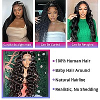 200 Density Loose Wave Lace Front Wigs Human Hair Pre Plucked 360 Hd Transparent Lace Front Wig Withbaby Hair Lace Front Wigs H