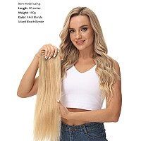 Yamel Remy Clip In Hair Extensions Human Hair 7Pcs 16 Clips Dark Blonde Real Human Hair Extensions Clip