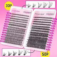 Lash Extension Kit 30D50D Eyelash Extension Kit D Curl Lash Clusters Kit With Lash Bond And Seal 560 Pcs Natural Lashes Extensi