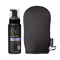 Norvell Sunless Self Tanning Bundle Venetian Self Tanner Mousse With Bronzer 8 Fl Oz Streakfree Tan Applicator Mitt Prem