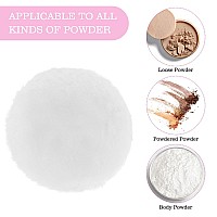 Sibba Large Fluffy Powder Puff 4 Inch Ultra Soft Washable Reusable Velour Face Body Powder Puff Loose Powder Puffs Wet Dry Make