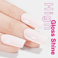 Aillsa Nude Gel Polish White Pink Gel Nail Polish Light Natural Color Gel Nail Polish Pale Pink Pastel Nail Gel For French Nails