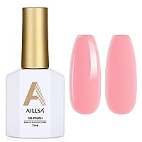 Aillsa Flamingo Pink Gel Nail Polish Soft Red Gel Polish Coral Natural Color Gel Nail Polish Baby Pink Pastel Nail Gel For Frenc