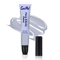 Go Ho Light Grey Face Paint Stickwater Based Cream Gray Body Paint Washableface Paint Kit Full Coverage Oilfreehalloween Cos