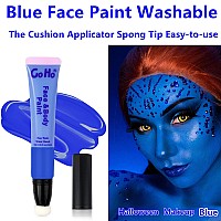 Go Ho Royal Blue Face Paint Washablewater Based Cream Blue Face Body Painthalloween Cosplay Sfx Smurf Mystique Avatar Clown Ma