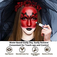 Go Ho Black Face Paint Stick085Ozwater Based Cream Black Body Paint Washableface Paint Kit Covers Oilfreehalloween Cospla