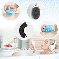 Silicone Body Scrubber Loofah Exfoliating Body Scrubber Bath Brush Set Of 3 Soft Body Scrubber Upgrade Shower Body Bath Scrubber