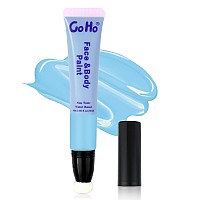 Go Ho Light Blue Face Paint Stick085Ozwater Based Blue Body Paint Washableface Paint Kit Covers Oilfreehalloween Cosplay