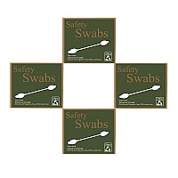 Safety Cotton Swabslarge Tips With Paper Stick For Baby And Children Clean4 Packs Of 108Cttotal 432