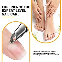 Bezox Cuticle Clipper For Salonworthy Nails Professional Half Jaw 5 Mm Cuticle Trimmers With Silicon Handle For Expert Mani