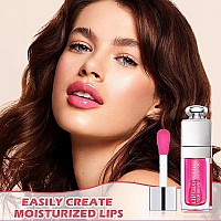 Hydrating Lip Glow Oil Moisturizing Lip Glow Oil Nourishing Glossy Transparent Lip Oil Plumping Lip Oil Lip Balm Nonsticky