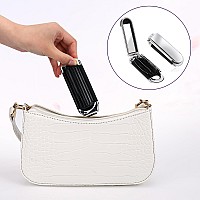 1 Pack Folding Compact Hair Brush With Mirror Travel Pocketsize Massage Comb For Hair Styling Gym Trips And Purse Removab