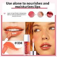 Hydrating Lip Glow Oil Moisturizing Lip Glow Oil Nourishing Glossy Transparent Lip Oil Plumping Lip Oil Lip Balm Nonsticky