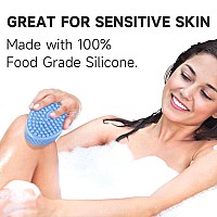 Metene 2 Pack Silicone Body Scrubber Exfoliating Body Scrubber For Use In Showerlathers Well Long Lasting Soft Body Scrubber