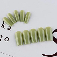 Green Press On Nails Medium Long Square Xcreando Medium Coffin Nails Acrylic Nails Press Ons Glue On Nails Medium Length Solid