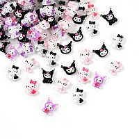 3D Kitty Cat Nail Art Charms 3D Cartoon Kawaii Tembelle Unicorns Nail Decorations For Nail Art Supplies Resin Nails Slime Rai