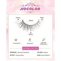 Wispy Lashes That Look Like Extensions Natural Cat Eye False Lashes Volume Reusable False Eyelashes Natural Look 11 Mm 10 Pairs