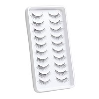 Wispy Lashes That Look Like Extensions Natural Cat Eye False Lashes Volume Reusable False Eyelashes Natural Look 11 Mm 10 Pairs