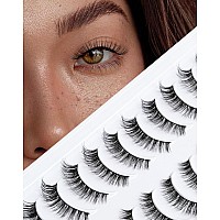 False Lashes Natural Look Cateye Faux Mink Eyelashes Jiocolor D Curl Eye Lashes Wispy Eyelashes Extension 12 Mm Fox Eye