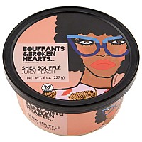 Ashanti Naturals Scented Whipped Shea Butter For Skin Moisturizing African Raw Shea Butter Almond Oil And Coconut Juicy Peac