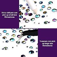 Eyenice Nail Art Rhinestones Kit 6 Sizes 156 Mm Nail Art Crushed Natural Sea Shell Nail Flakes Decoration With Storage Organ